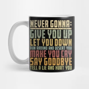 Things I am Never Gonna Do Mug